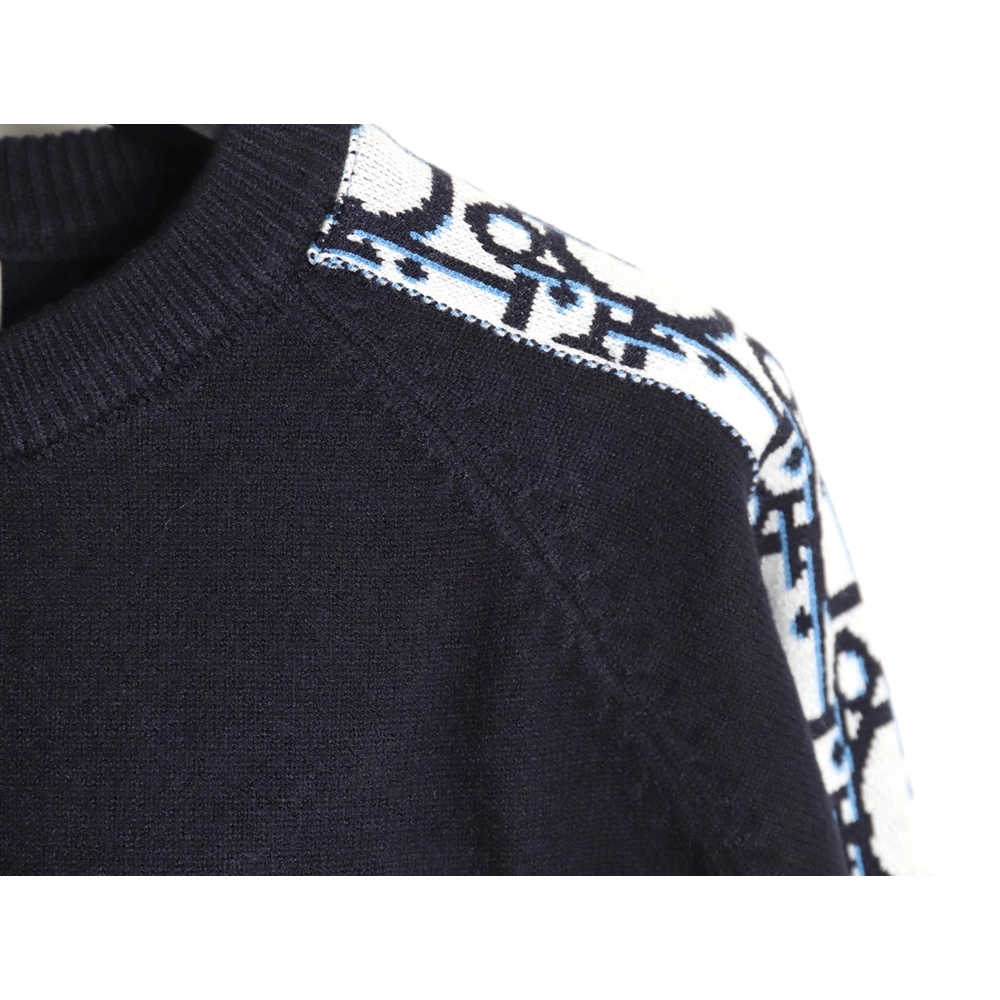 Dior side letter LOGO webbing crew neck sweater,Dior