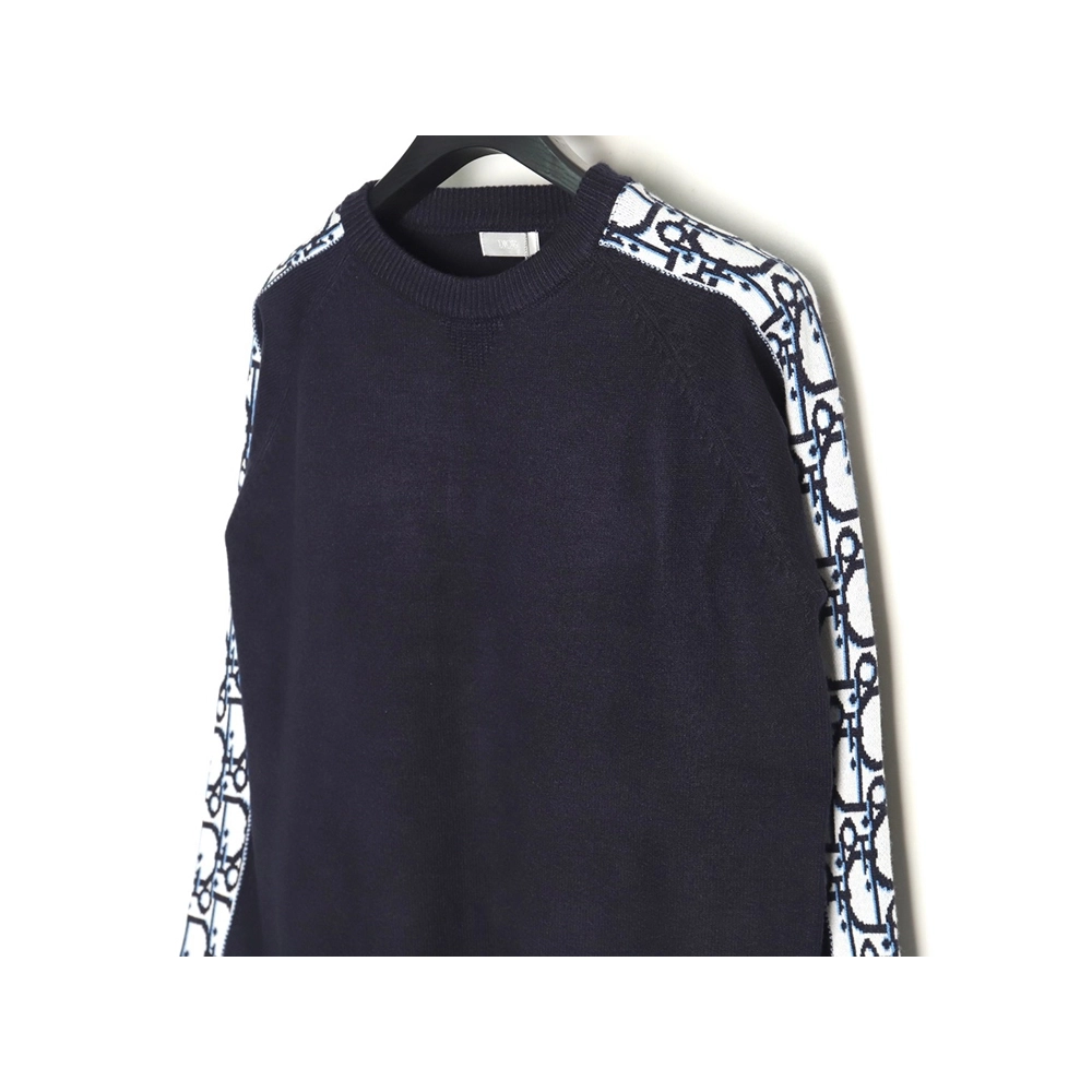 Dior side letter LOGO webbing crew neck sweater,Dior