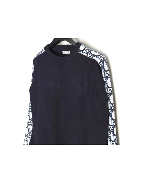 Dior side letter LOGO webbing crew neck sweater,Dior