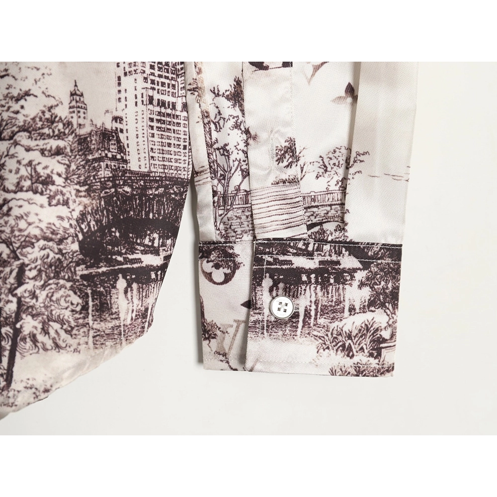 Louis Vuitton City Silk Long Sleeve Shirt,Louis Vuitton