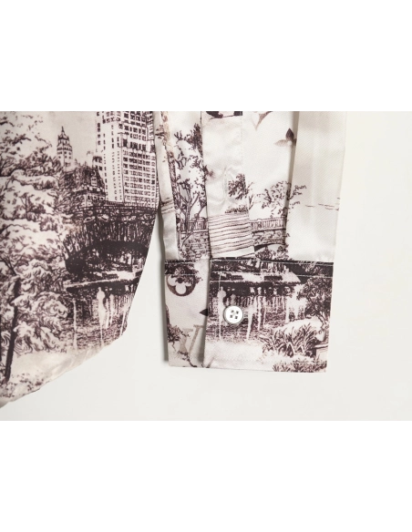 Louis Vuitton City Silk Long Sleeve Shirt,Louis Vuitton