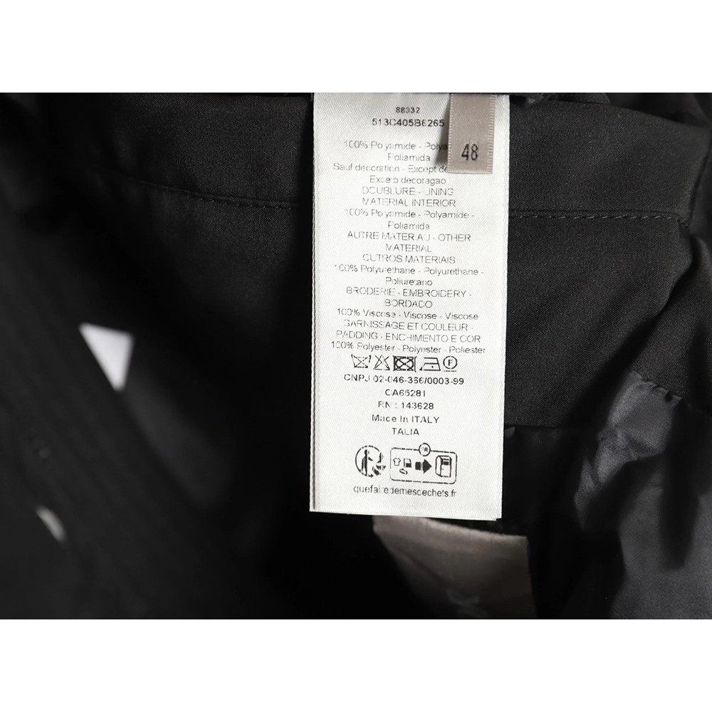 Dior embroidered removable sleeve cotton jacket TSK1,Dior