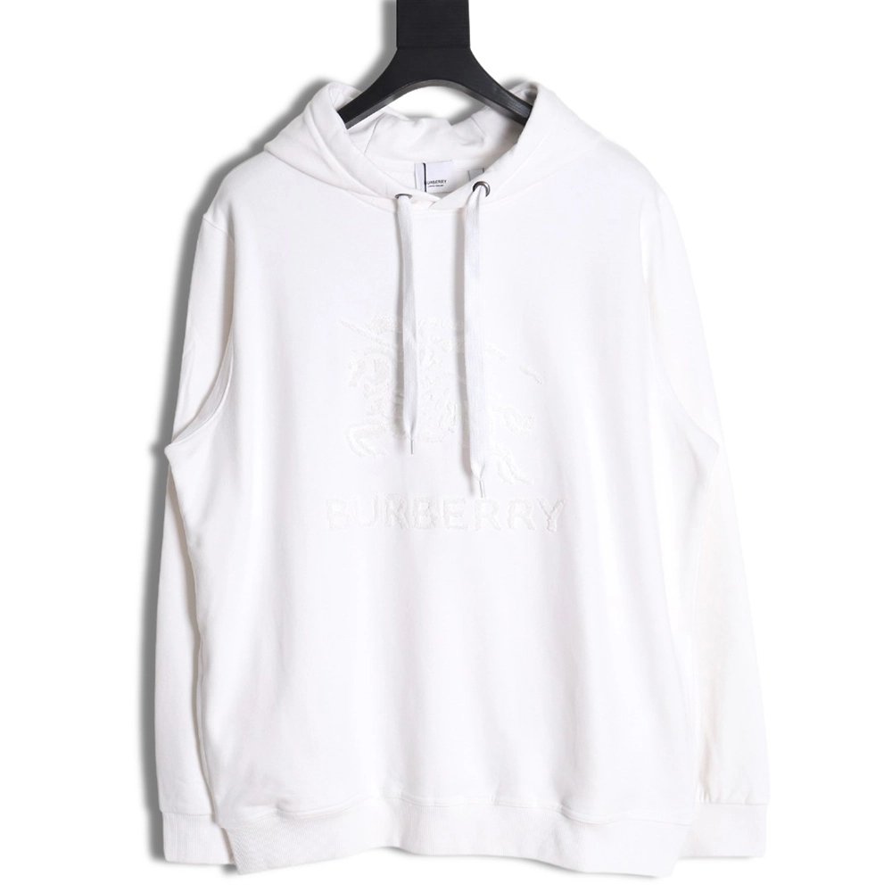 Burberry Towel Embroidered War Horse Hooded Sweatshirt,Burberry