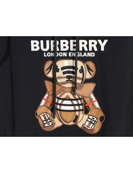 Burberry embroidered teddy bear hooded sweatshirt TSK1,Burberry