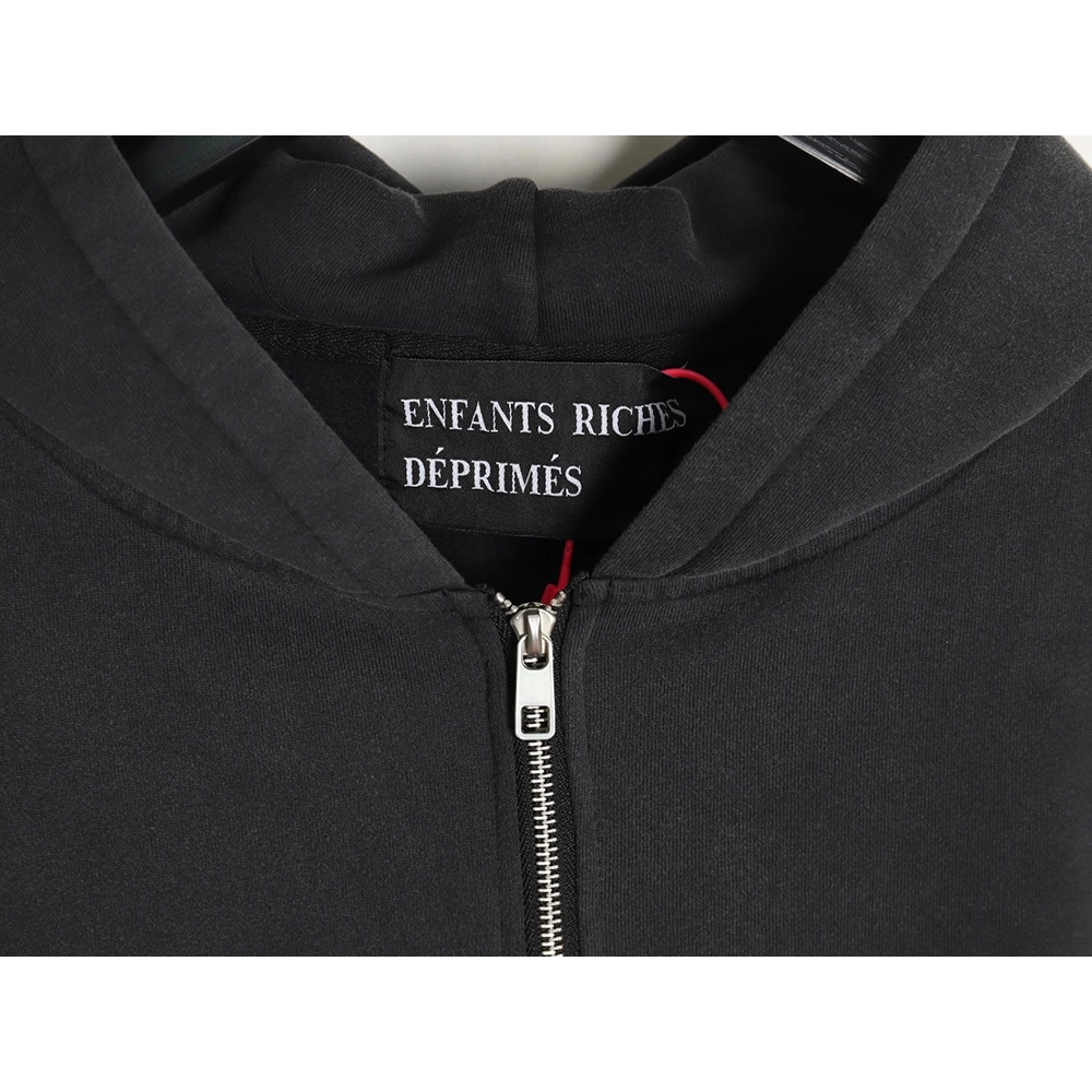 ENFANTS RICHES D¨¦PRIM¨¦S patchwork printed zip-up cardigan Sweatshirt TSK1,ENFANTS RICHES DEPRIMES