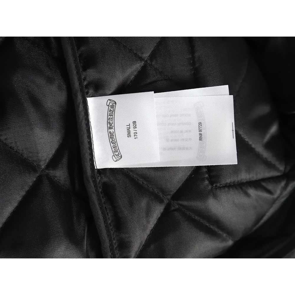 Chrome Hearts Cross Sanskrit Embroidered Lapel Padded Jacket TSK1,Chrome Hearts