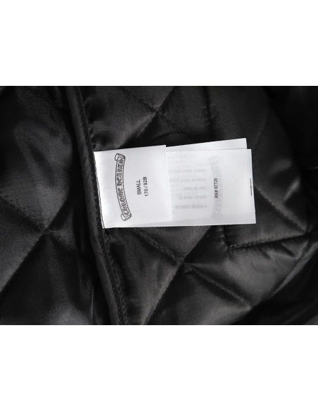 Chrome Hearts Cross Sanskrit Embroidered Lapel Padded Jacket TSK1,Chrome Hearts