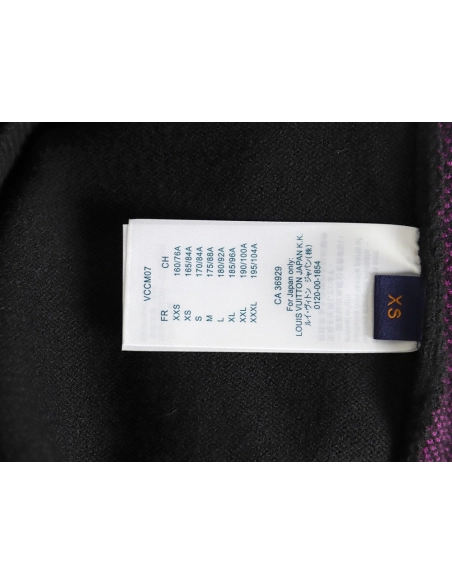 Louis Vuitton flocked logo crewneck sweater TSK1,Louis Vuitton