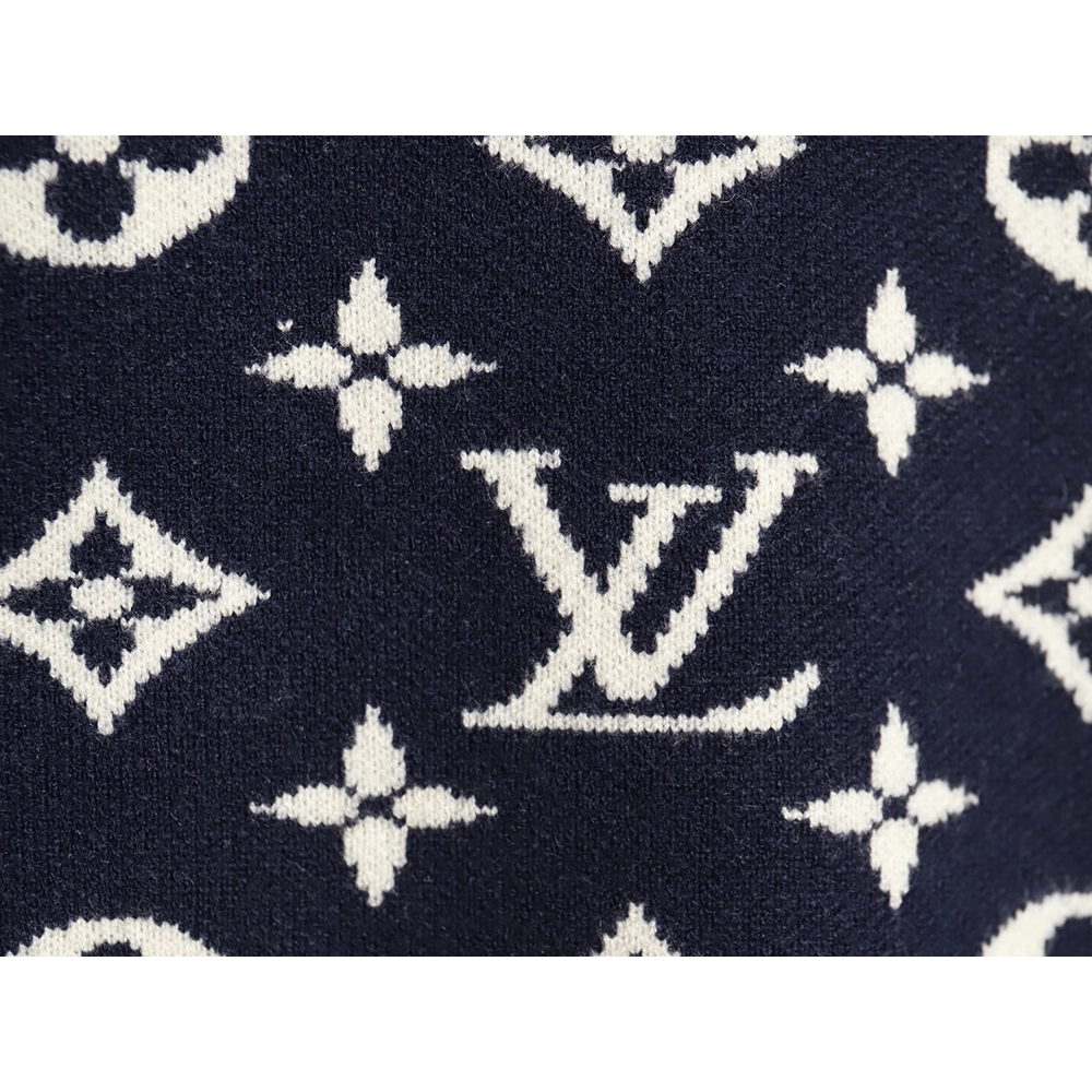 Louis Vuitton chain all over print monogram round neck sweater TSK1,Louis Vuitton