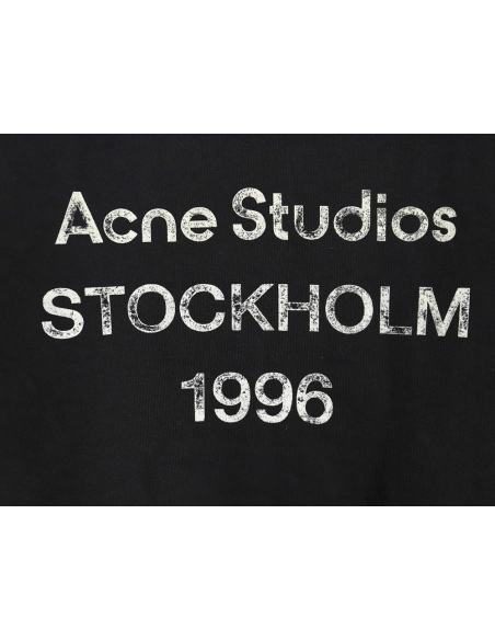 Acne Studios 1996 washed distressed hooded sweatshirt,Acne Studios