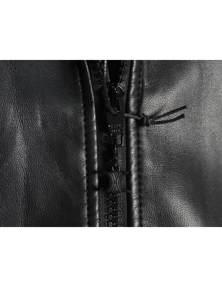 Celine paneled cotton leather jacket,Celine