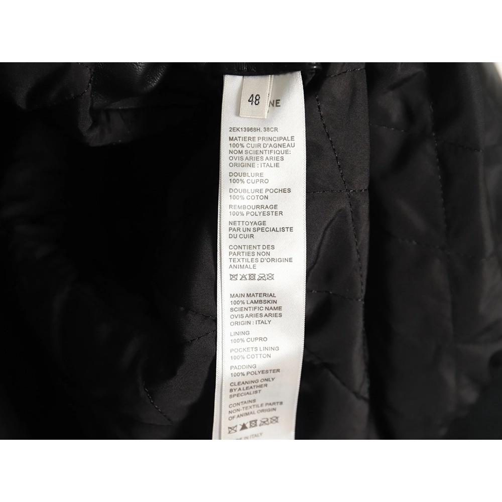 Celine paneled cotton leather jacket,Celine