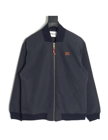 Miu Miu Panama cotton blend bomber jacket,Miu Miu