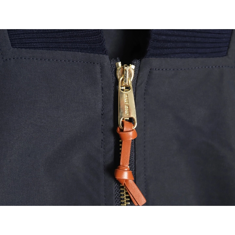 Miu Miu Panama cotton blend bomber jacket,Miu Miu