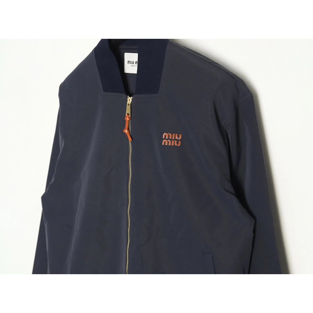 Miu Miu Panama cotton blend bomber jacket,Miu Miu