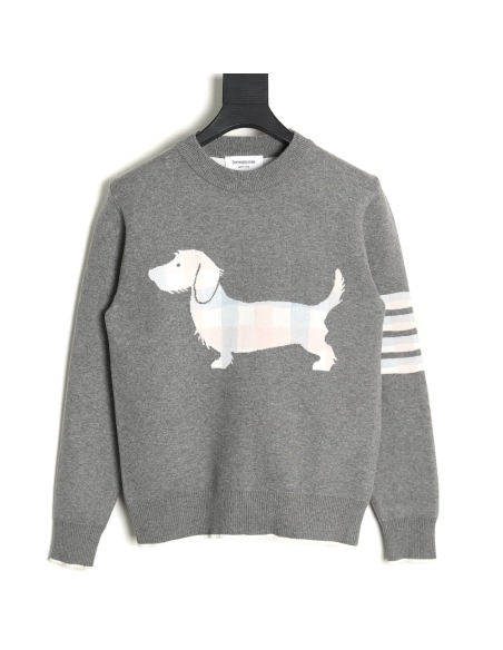 Thom Browne Limited Edition Puppy Crew Neck Sweater,Thom Browne Sweatshirt,Sweatshirt,,Low Price High quality,Free Shipping to F