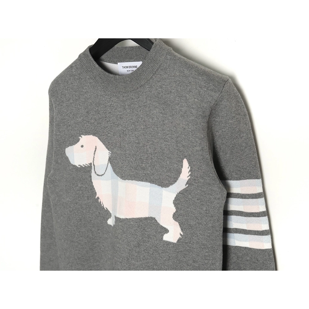 Thom Browne Limited Edition Puppy Crew Neck Sweater,Thom Browne Sweatshirt,Sweatshirt,,Low Price High quality,Free Shipping to F