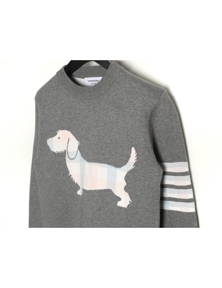 Thom Browne Limited Edition Puppy Crew Neck Sweater,Thom Browne Sweatshirt,Sweatshirt,,Low Price High quality,Free Shipping to F