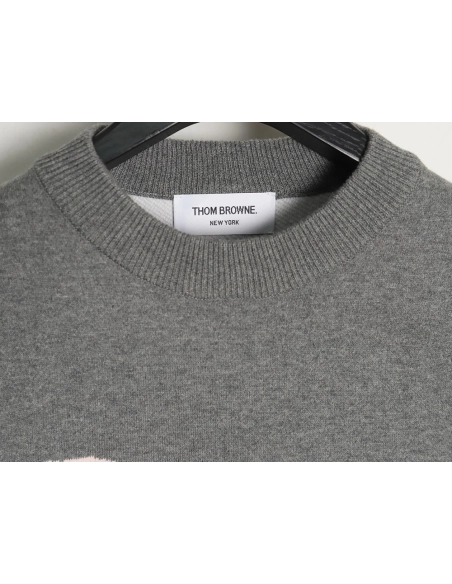 Thom Browne Limited Edition Puppy Crew Neck Sweater,Thom Browne Sweatshirt,Sweatshirt,,Low Price High quality,Free Shipping to F