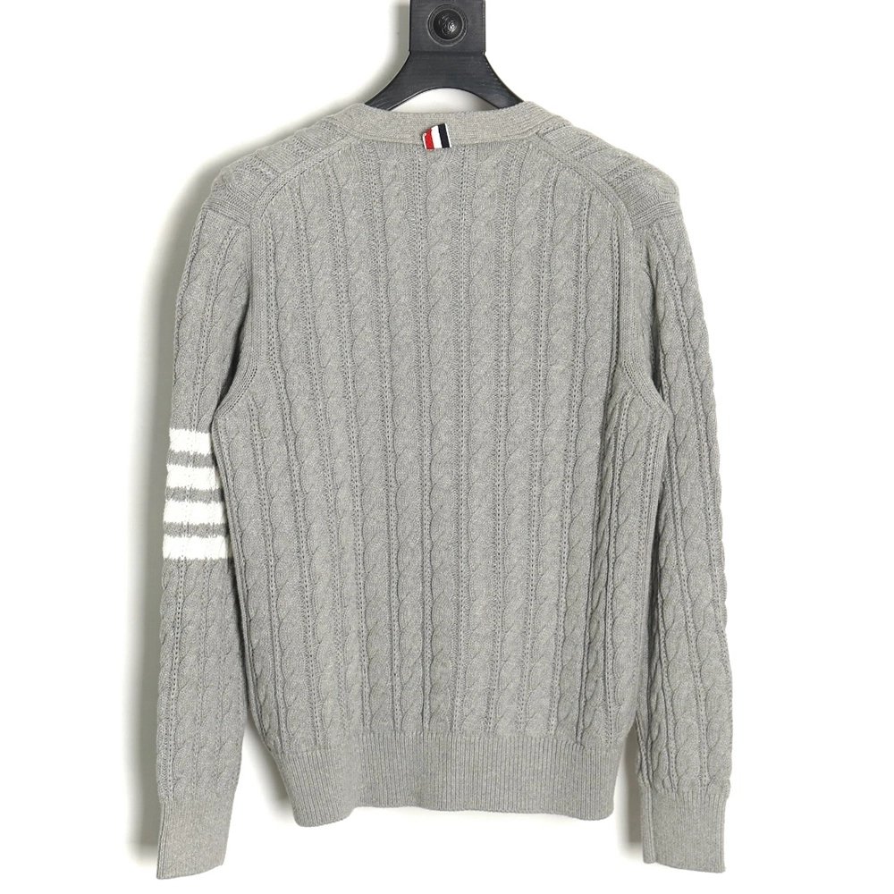 Thom Browne fourstrip cable cardigan,Thom Browne Sweatshirt,Sweatshirt,,Low Price High quality,Free Shipping to France