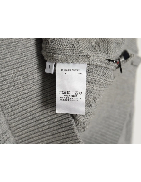 Thom Browne fourstrip cable cardigan,Thom Browne Sweatshirt,Sweatshirt,,Low Price High quality,Free Shipping to France