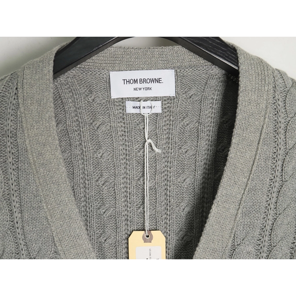 Thom Browne fourstrip cable cardigan,Thom Browne Sweatshirt,Sweatshirt,,Low Price High quality,Free Shipping to France