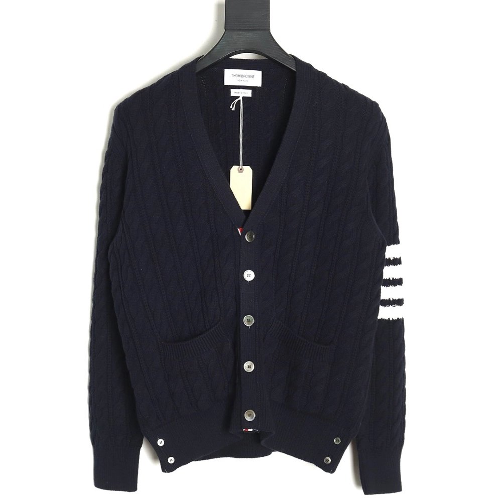 Thom Browne fourstrip cable cardigan,Thom Browne Sweatshirt,Sweatshirt,,Low Price High quality,Free Shipping to France