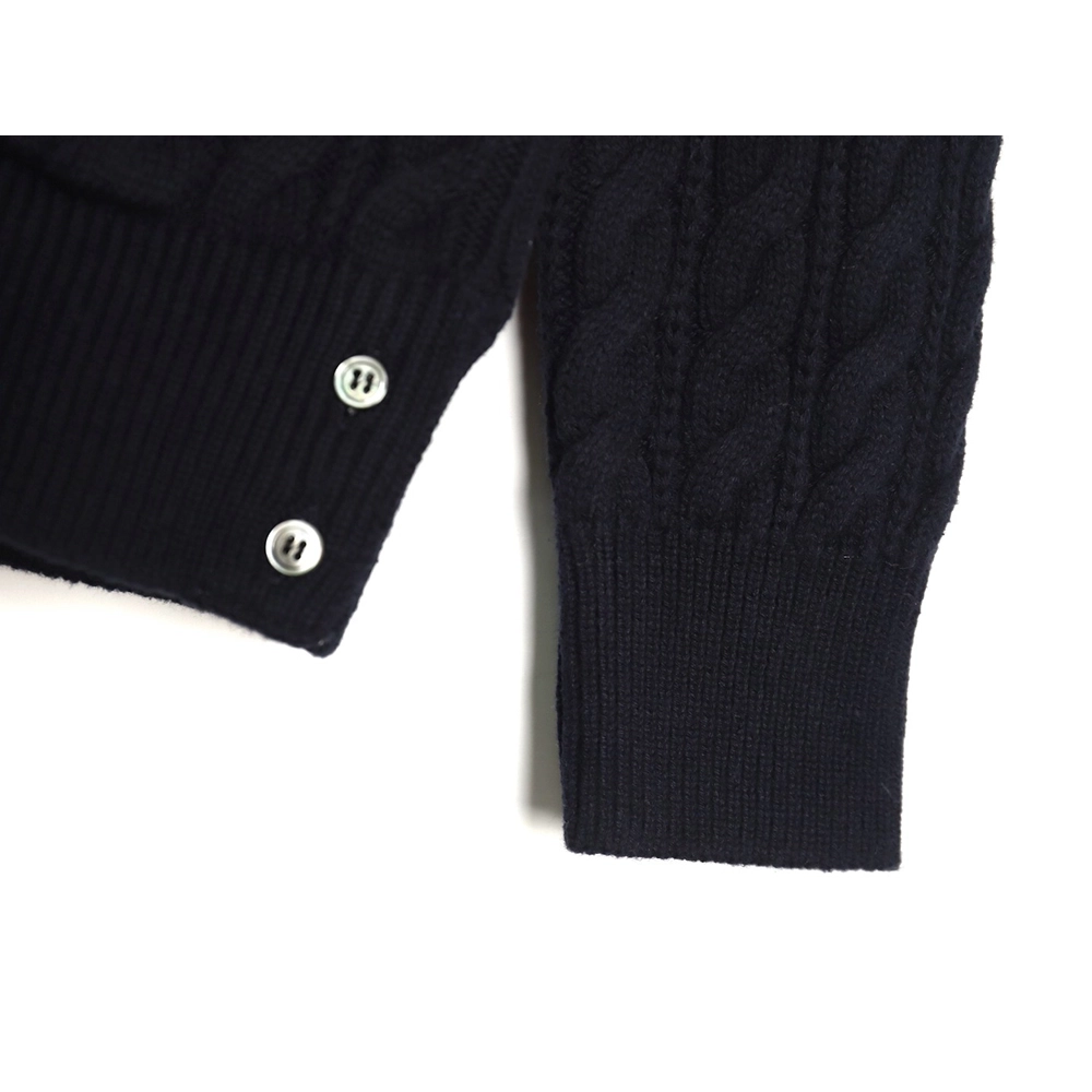 Thom Browne fourstrip cable cardigan,Thom Browne Sweatshirt,Sweatshirt,,Low Price High quality,Free Shipping to France