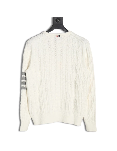 Thom Browne FourStrip Cable Crewneck Sweater,Thom Browne Sweatshirt,Sweatshirt,,Low Price High quality,Free Shipping to France