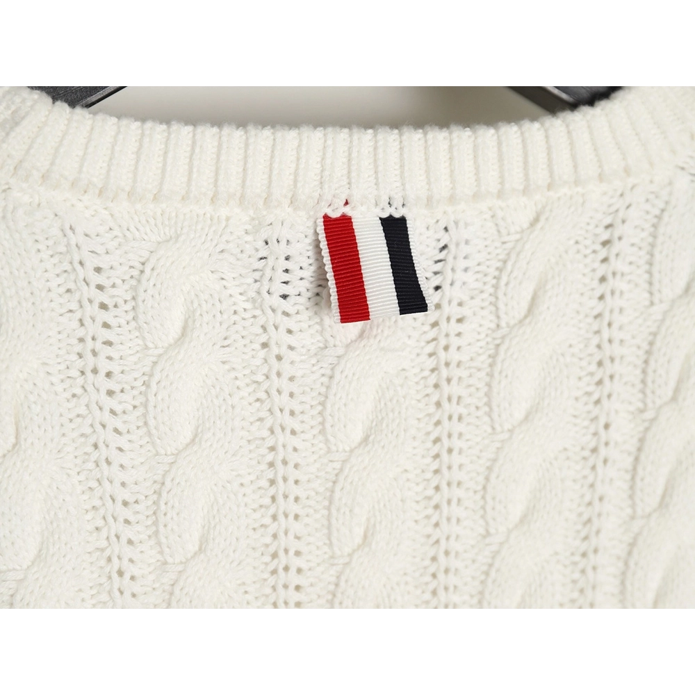 Thom Browne FourStrip Cable Crewneck Sweater,Thom Browne Sweatshirt,Sweatshirt,,Low Price High quality,Free Shipping to France