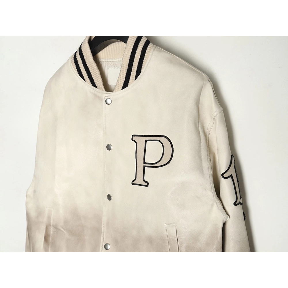 Prada P logo leather bomber jacket,Prada Jacket,Jacket,,Low Price High quality,Free Shipping to France