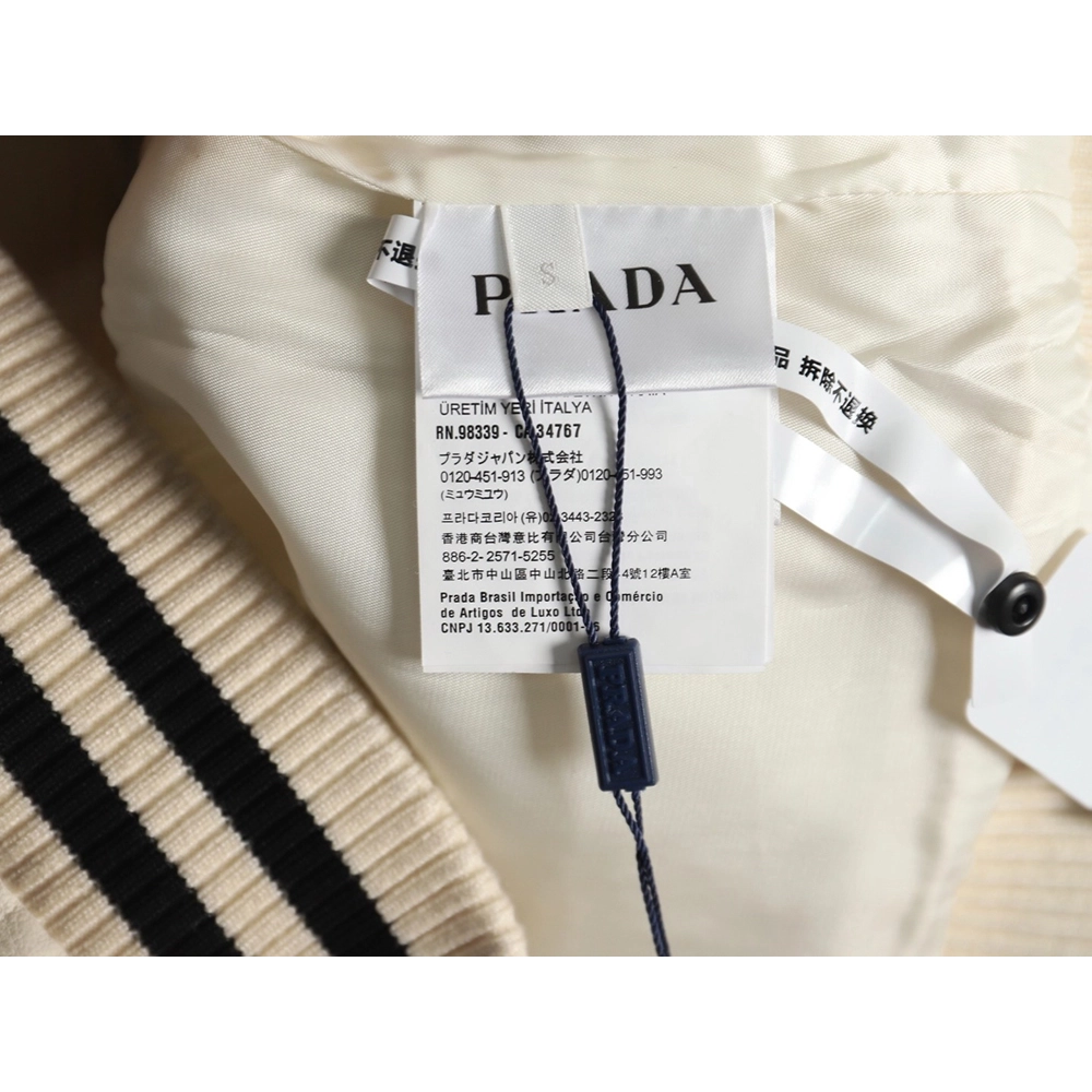 Prada P logo leather bomber jacket,Prada Jacket,Jacket,,Low Price High quality,Free Shipping to France