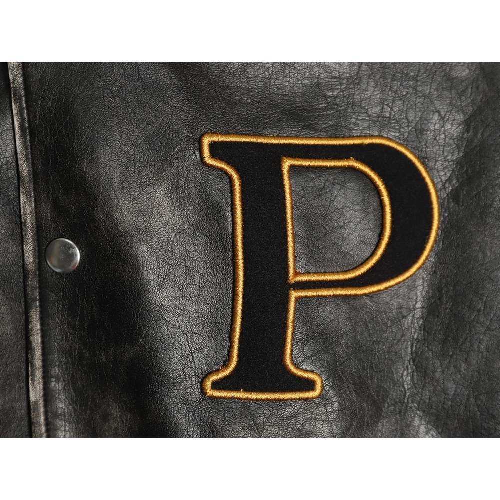 Prada P logo leather bomber jacket,Prada Jacket,Jacket,,Low Price High quality,Free Shipping to France