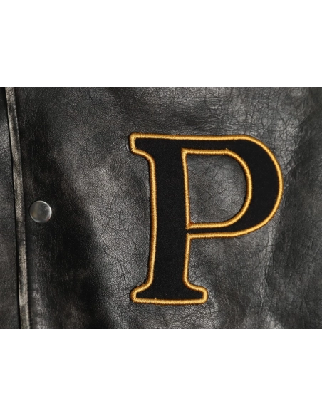 Prada P logo leather bomber jacket,Prada Jacket,Jacket,,Low Price High quality,Free Shipping to France