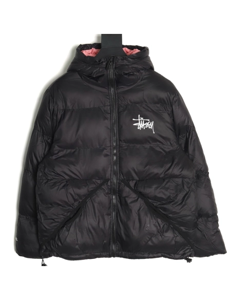 Stussy chest letter print bread cotton jacket,Stussy Jacket,Jacket,,Low Price High quality,Free Shipping to France