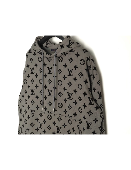 Louis Vuitton Monogram Flocked Print Hoodie,Louis Vuitton Hoodie,Hoodie,,Low Price High quality,Free Shipping to France