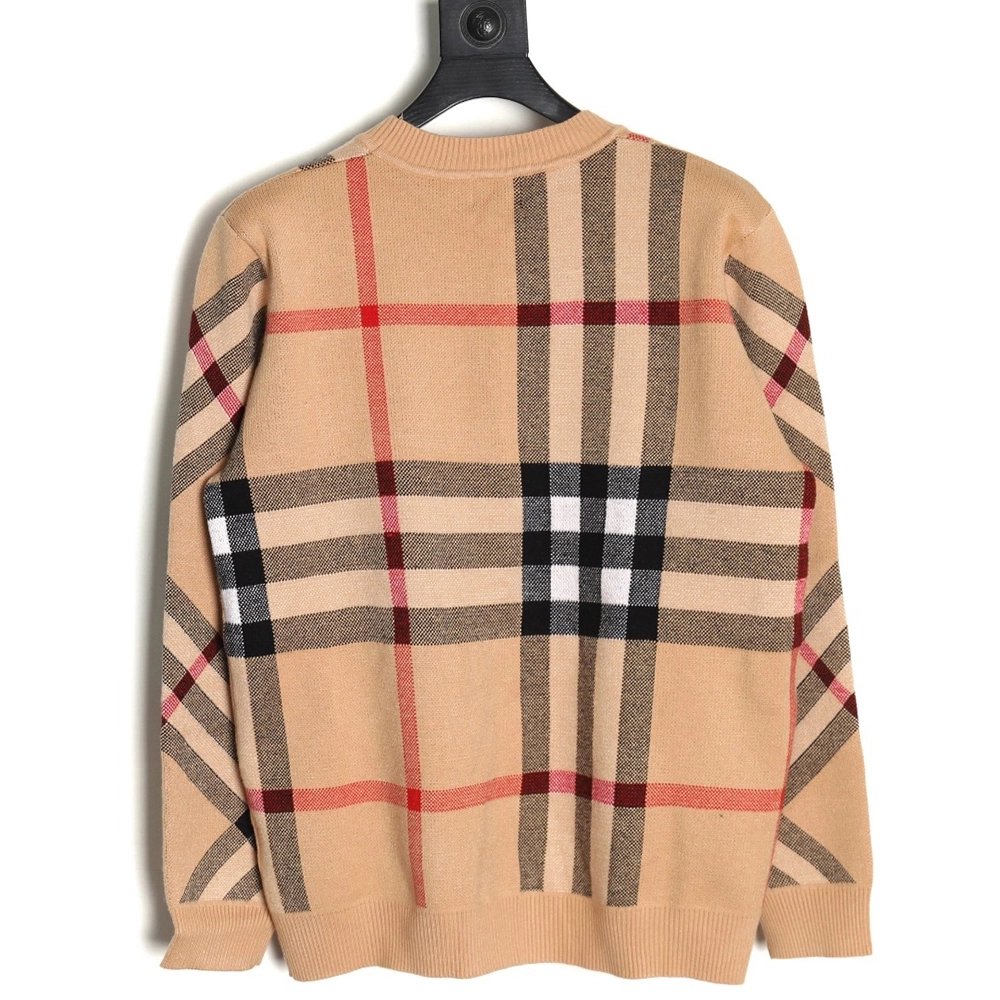 Burberry classic large plaid crew neck sweater,Burberry Sweatshirt,Sweatshirt,,Low Price High quality,Free Shipping to France