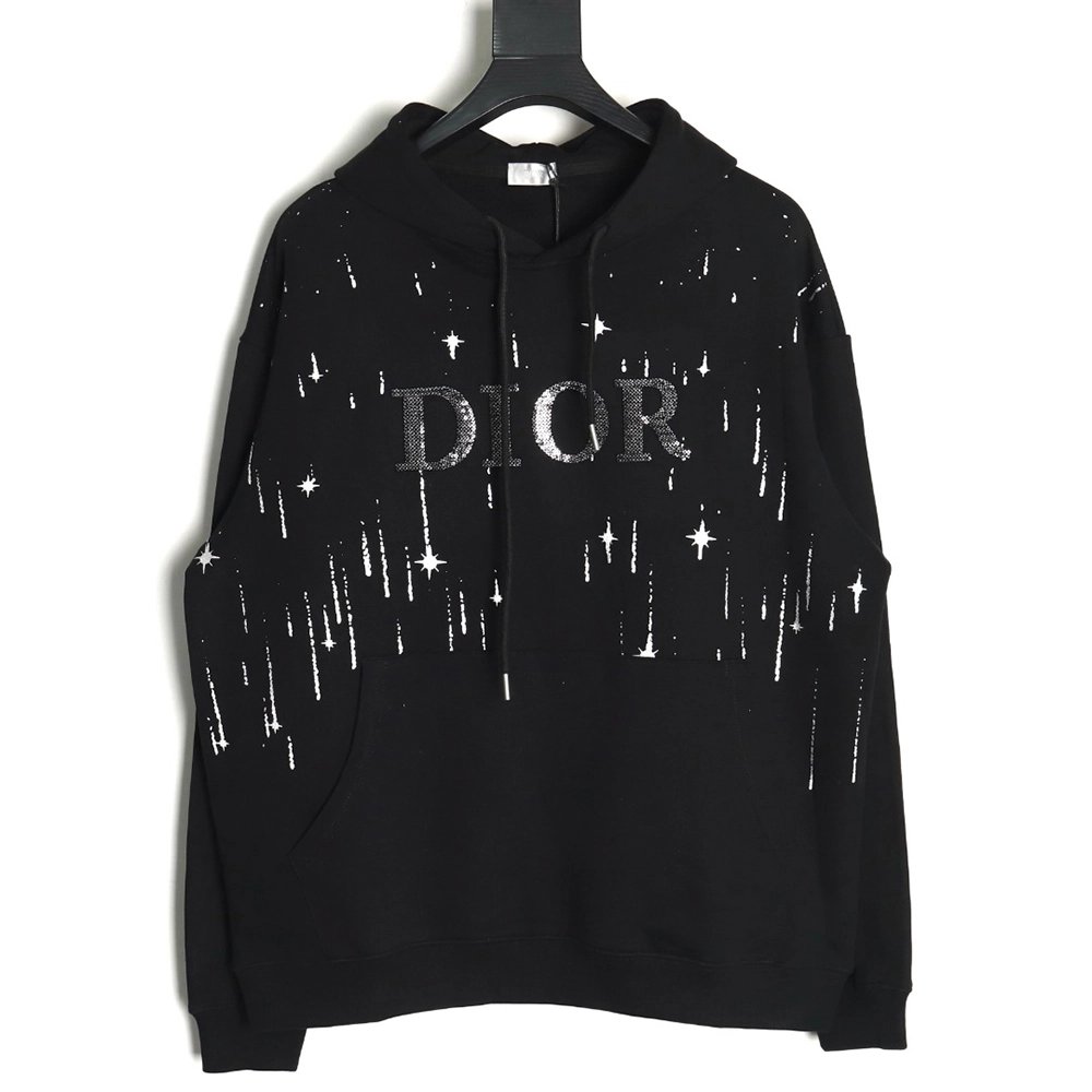 Dior shooting star embroidered lettering hoodie,Dior Hoodie,Hoodie,,Low Price High quality,Free Shipping to France