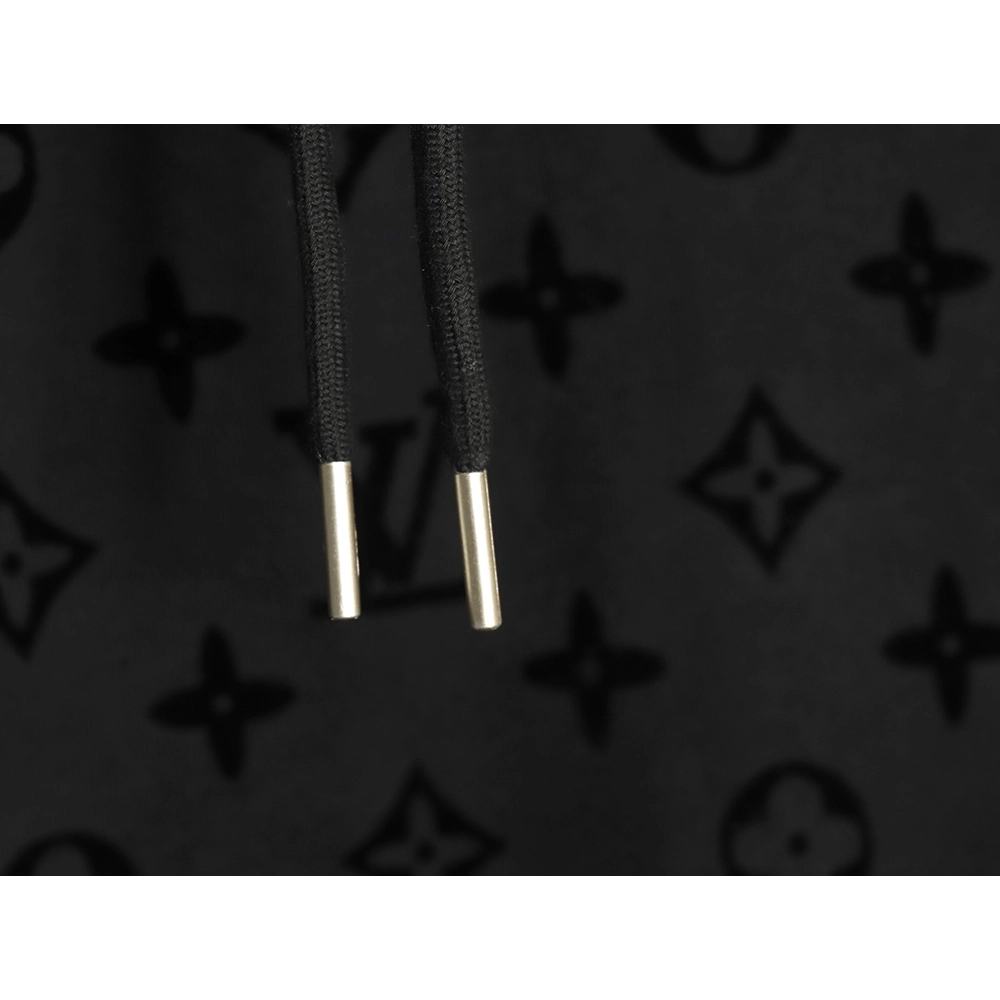 Louis Vuitton Monogram Flocked Print Hoodie,Louis Vuitton Hoodie,Hoodie,,Low Price High quality,Free Shipping to France