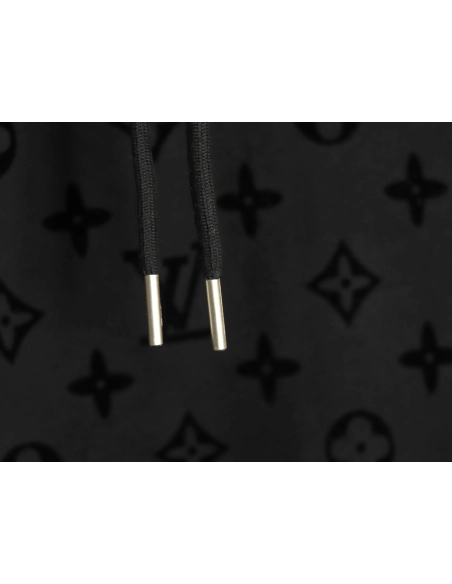 Louis Vuitton Monogram Flocked Print Hoodie,Louis Vuitton Hoodie,Hoodie,,Low Price High quality,Free Shipping to France