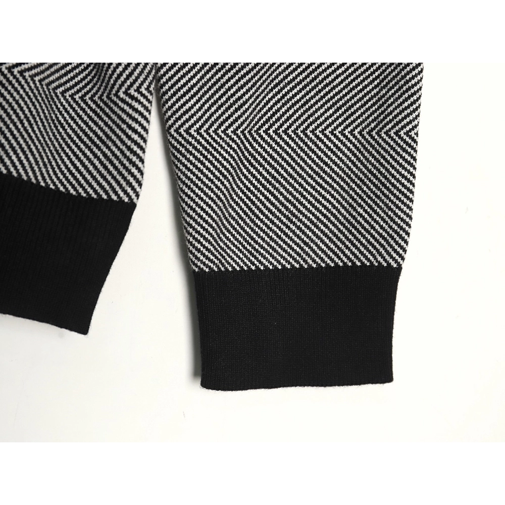 Chanel Double CC Logo Embroidered Striped Knitted Pullover,Chanel Sweatshirt,Sweatshirt,,Low Price High quality,Free Shipping to