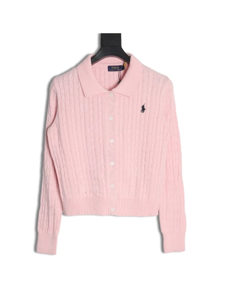 Ralph Lauren Classic Cable Lapel Knit Cardigan,Ralph Lauren Sweatshirt,Sweatshirt,,Low Price High quality,Free Shipping to Franc