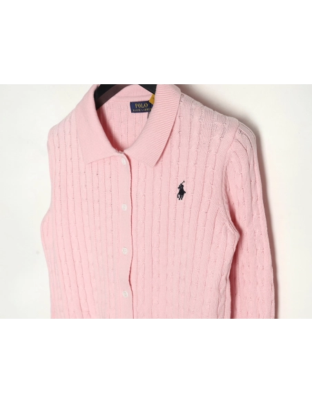 Ralph Lauren Classic Cable Lapel Knit Cardigan,Ralph Lauren Sweatshirt,Sweatshirt,,Low Price High quality,Free Shipping to Franc