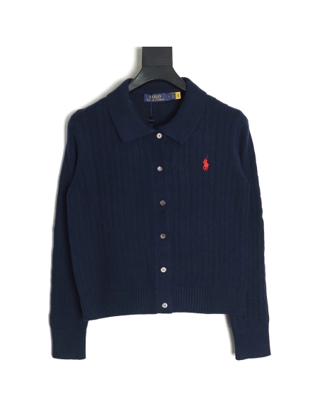 Ralph Lauren Classic Cable Lapel Knit Cardigan,Ralph Lauren Sweatshirt,Sweatshirt,,Low Price High quality,Free Shipping to Franc