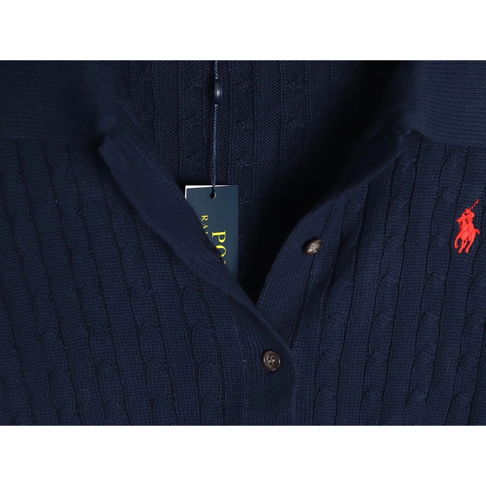 Ralph Lauren Classic Cable Lapel Knit Cardigan,Ralph Lauren Sweatshirt,Sweatshirt,,Low Price High quality,Free Shipping to Franc