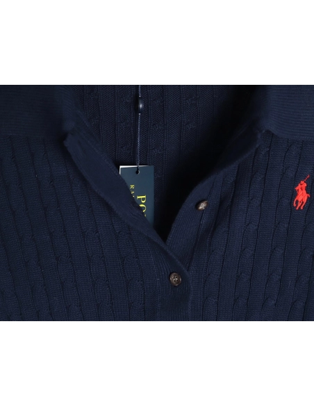 Ralph Lauren Classic Cable Lapel Knit Cardigan,Ralph Lauren Sweatshirt,Sweatshirt,,Low Price High quality,Free Shipping to Franc