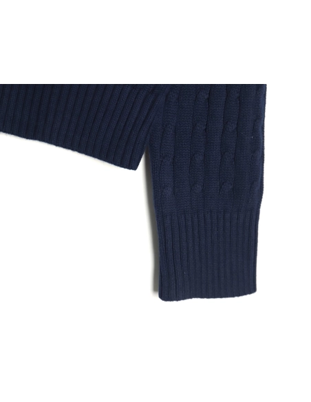 Ralph Lauren Classic Cable Lapel Knit Cardigan,Ralph Lauren Sweatshirt,Sweatshirt,,Low Price High quality,Free Shipping to Franc