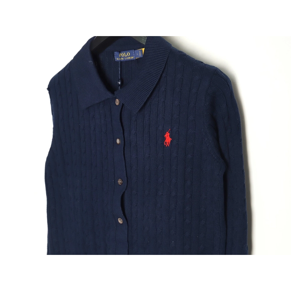 Ralph Lauren Classic Cable Lapel Knit Cardigan,Ralph Lauren Sweatshirt,Sweatshirt,,Low Price High quality,Free Shipping to Franc