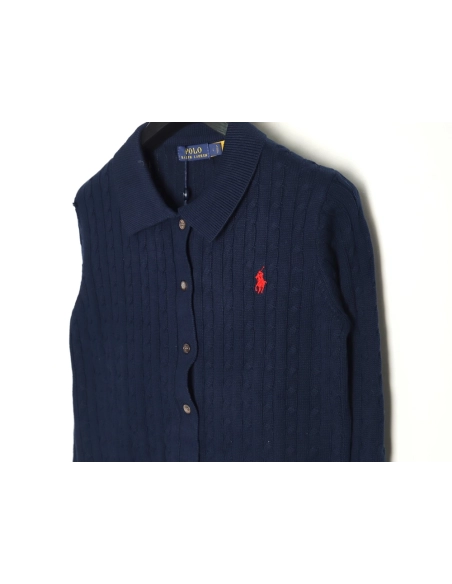 Ralph Lauren Classic Cable Lapel Knit Cardigan,Ralph Lauren Sweatshirt,Sweatshirt,,Low Price High quality,Free Shipping to Franc