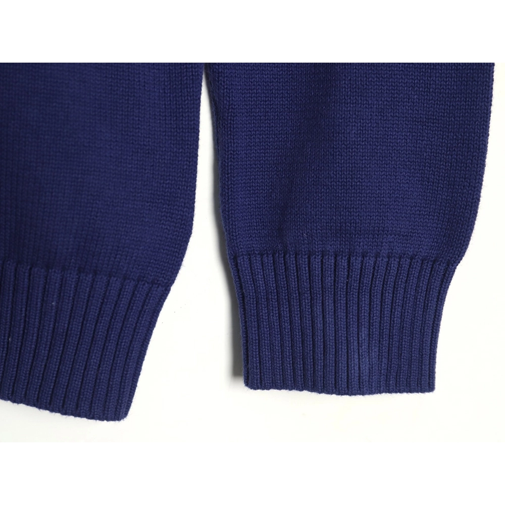 Prada Chest Lettering Half Zip Knit Sweater,Prada Sweatshirt,Sweatshirt,,Low Price High quality,Free Shipping to France